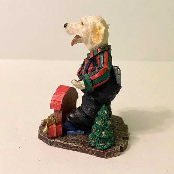 Yellow Labrador Bobble Head Dog Painter Figure 3.5 Inch Tall Innovation Flaws - Picture 6 of 11